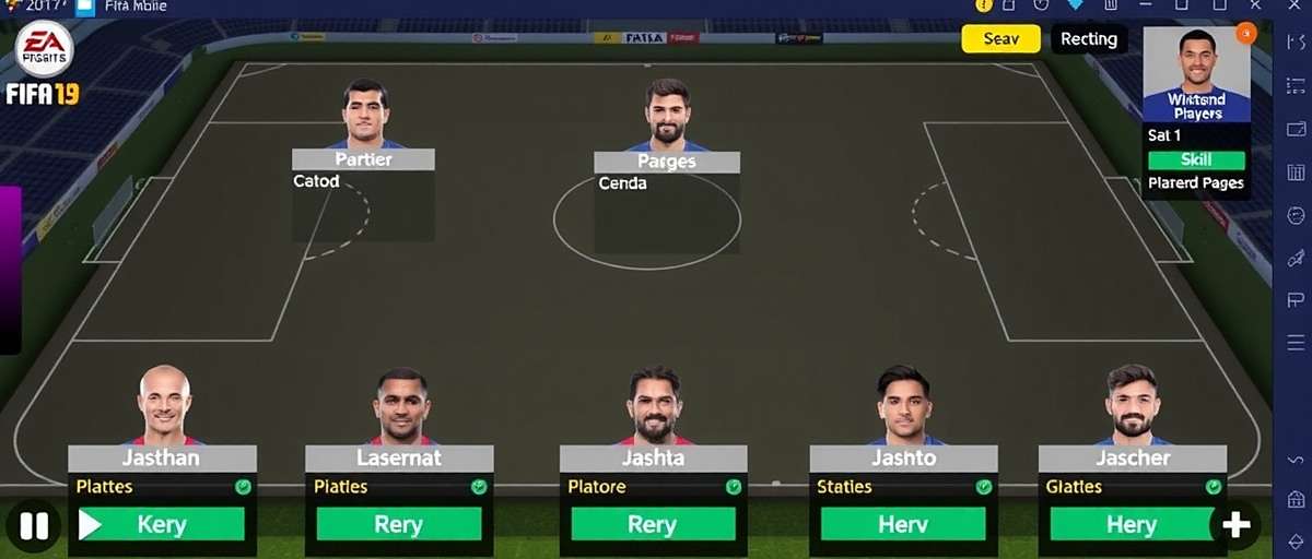 Tactical Application of Skill Boosters FIFA Mobile tactical setup screen showing different formations and where Indian players apply Skill Boosters