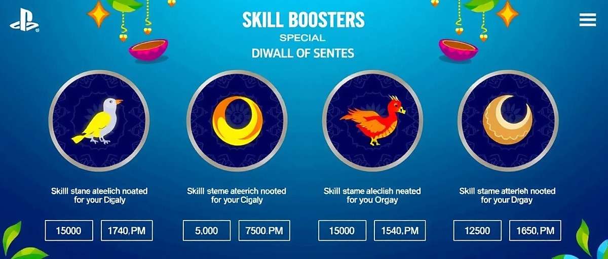 Diwali Dhamaka Skill Boosters Event FIFA Mobile Diwali Dhamaka event screen showing special Skill Boosters with festive designs